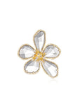 Free Heart Gold | Flower Brooch