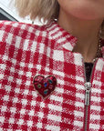 Hot Heart | Red Brooch