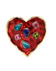 Hot Heart | Red Brooch