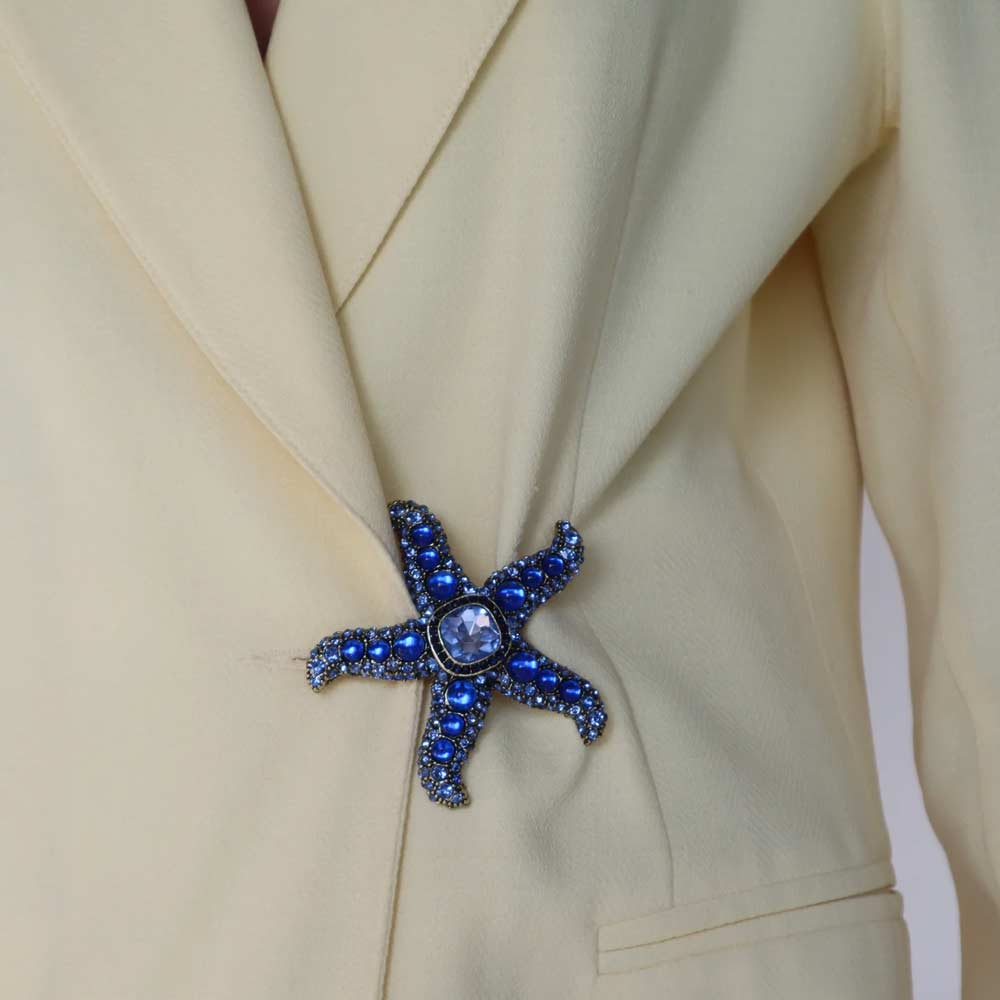 Summer Starfish Blue | Brooch