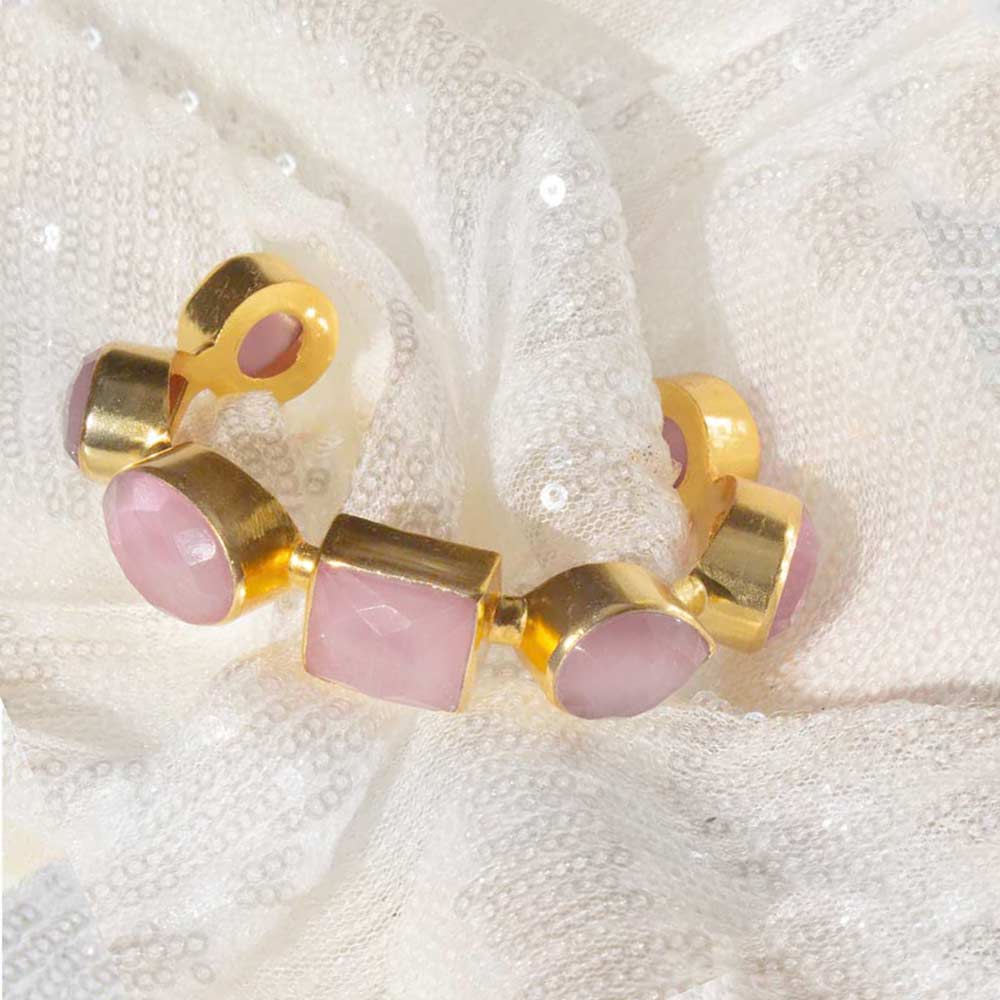 Code Cuff Light Gemstone Cuff | Light Pink – The Nowhere Nation
