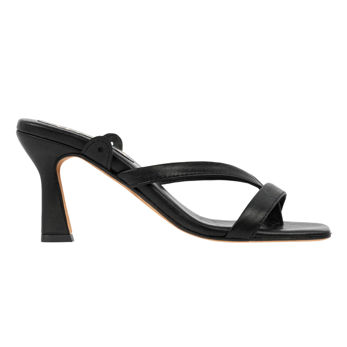 Atiana - Ying Yang - Women&#39;s black Leather Mules at The Nowhere Nation