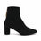 Reike Nen Wave Oval Black Mid heel suede ankle boot side