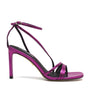 Lola Cruz Adesina fuchsia Strappy high heel side