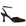 ALOHAS Cinderella black and white leather pumps
