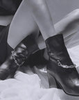 Atiana Retrofit Leather ankle boot lifestyle 1