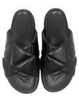Billi Bi A1556 black leather slides
