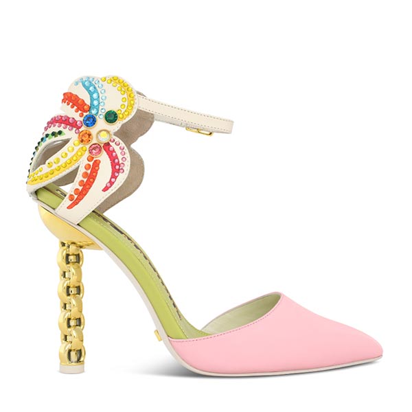 Ezili | Pink embellished pump