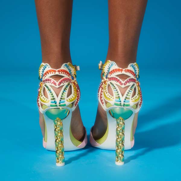 Ezili | Pink embellished pump