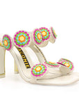 Kat Maconie Iza mule off white front angle 