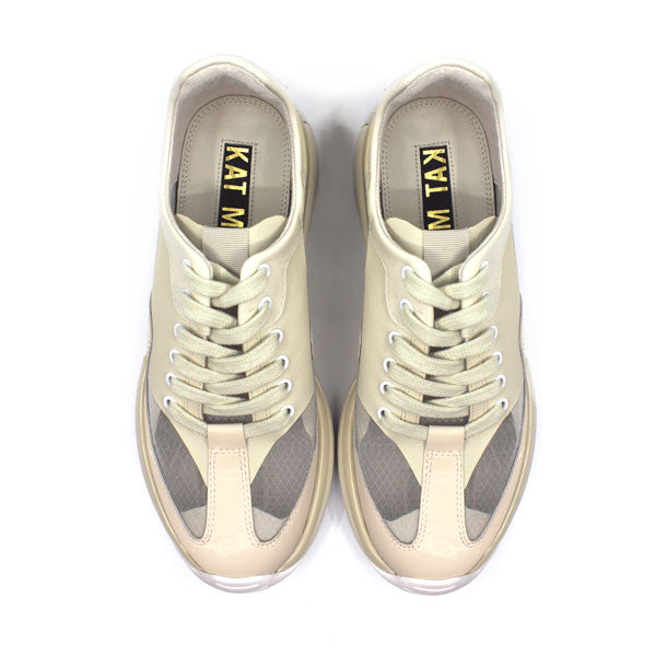 Kat Maconie Marianne Beige chunky sneakers top