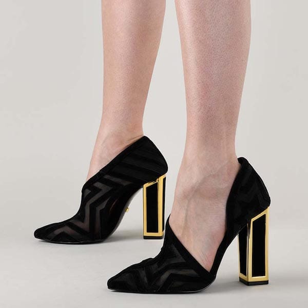 Kat Maconie Sylvie High heel suede pump lifestyle