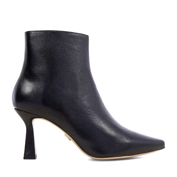 Antonieta Black Leather | Pointed ankle boot
