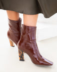 Lola Cruz Patent leather ankle boot lifestyle 7