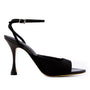 Lola cruz kaira black suede high heel sandal