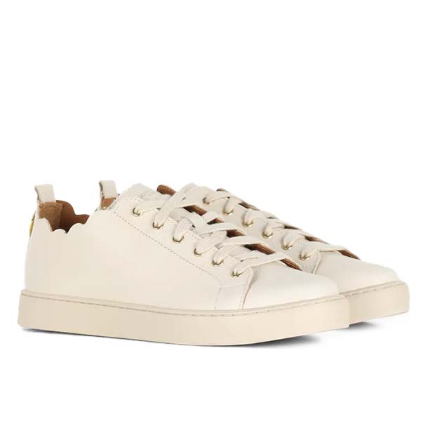 Maison Toufet Julie Women s Cream Leather Sneaker at The