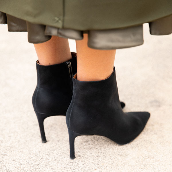 Mi/Mai Noumea black leather ankle boot lifestyle