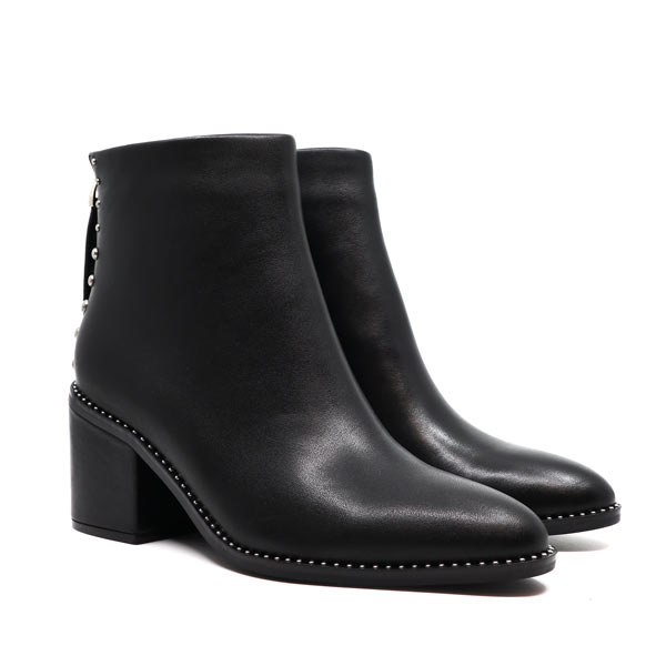 Mi/Mai Petra IV Mid heel leather ankle boot angle