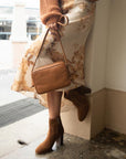 MiMai-Polly-brown suede boot on model 4