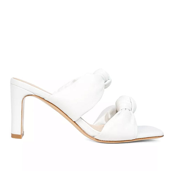 Betty | White leather mule