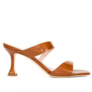 Terry Terracotta | Leather mules