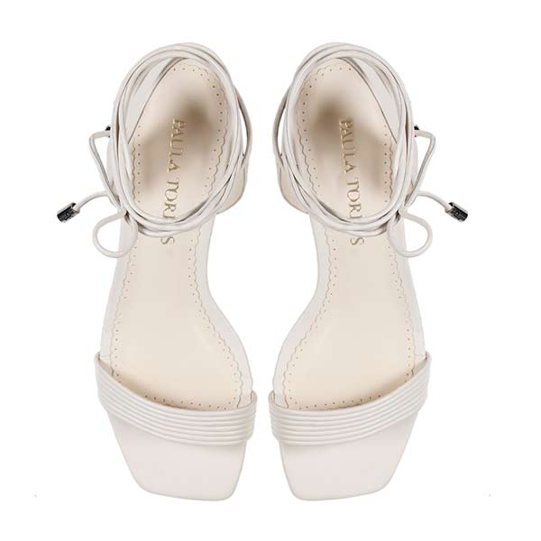 Kim Off White | Leather sandal