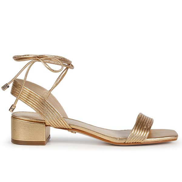 Kim Gold | Metallic leather sandal