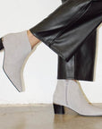 Pedro-Miralles amalfi-grey suede on model close up 3