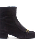 Velour | Navy suede ankle boot