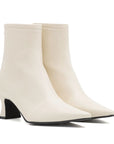 Reike Nen pointed clean ankle boot off-white angle