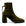 Reike Nen Square Velvet Olive High heel ankle boot side