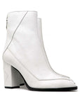 Sylven New York Almasi white apple leather boot angle