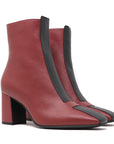     Sylven new York Jayne red/black apple leather boot angle 