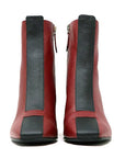 Sylven New York Jayne red/black apple leather boot front