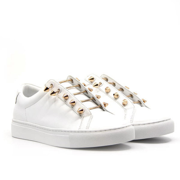 Baskets No Name blanc femme - BOOST SNEAKER SOFT WHITE/GOLD - 71526