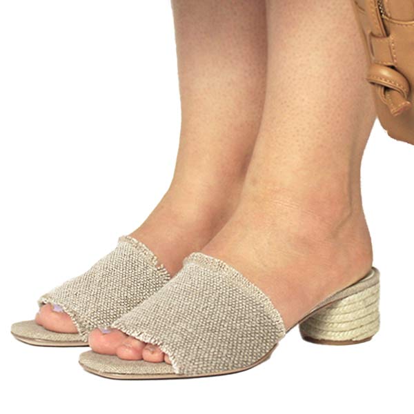 Clera Natural | Linen mule