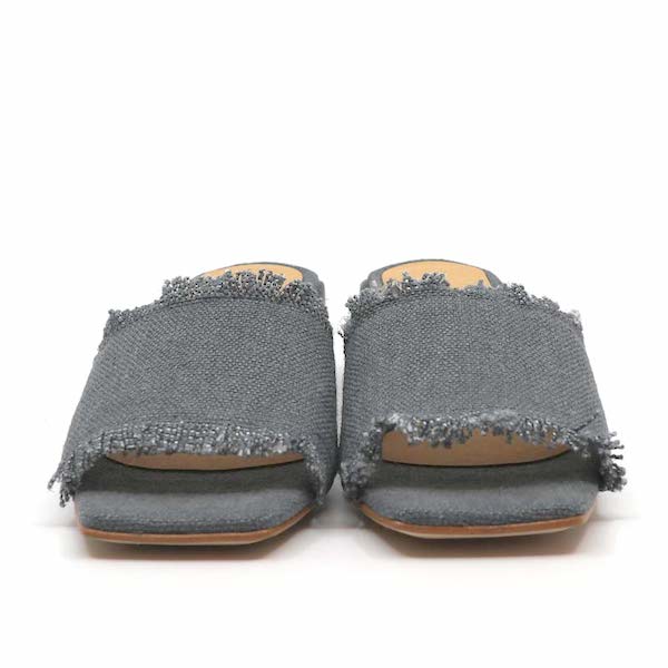 Baltarini Ursula Linen Mid heel mule front