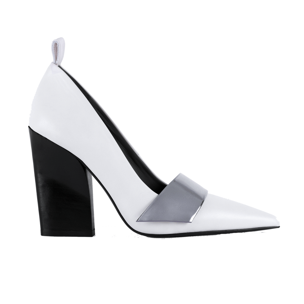 Atiana Nine to Fiver Off White High heel pump side
