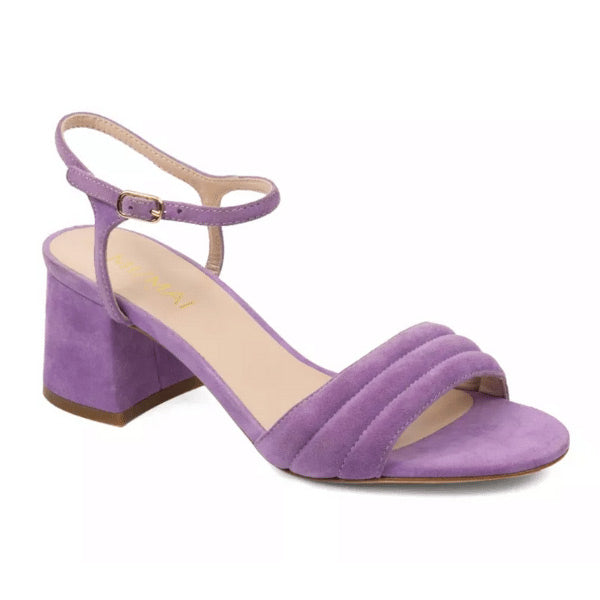 Mi/Mai Peony Lilac Mid heel sandal angle