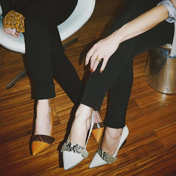 Atiana Nine to Fiver Terracotta High heel pump lifestyle 3